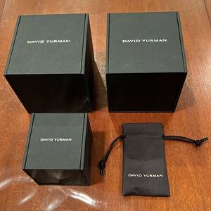 Empty David Yuman jewelry boxes